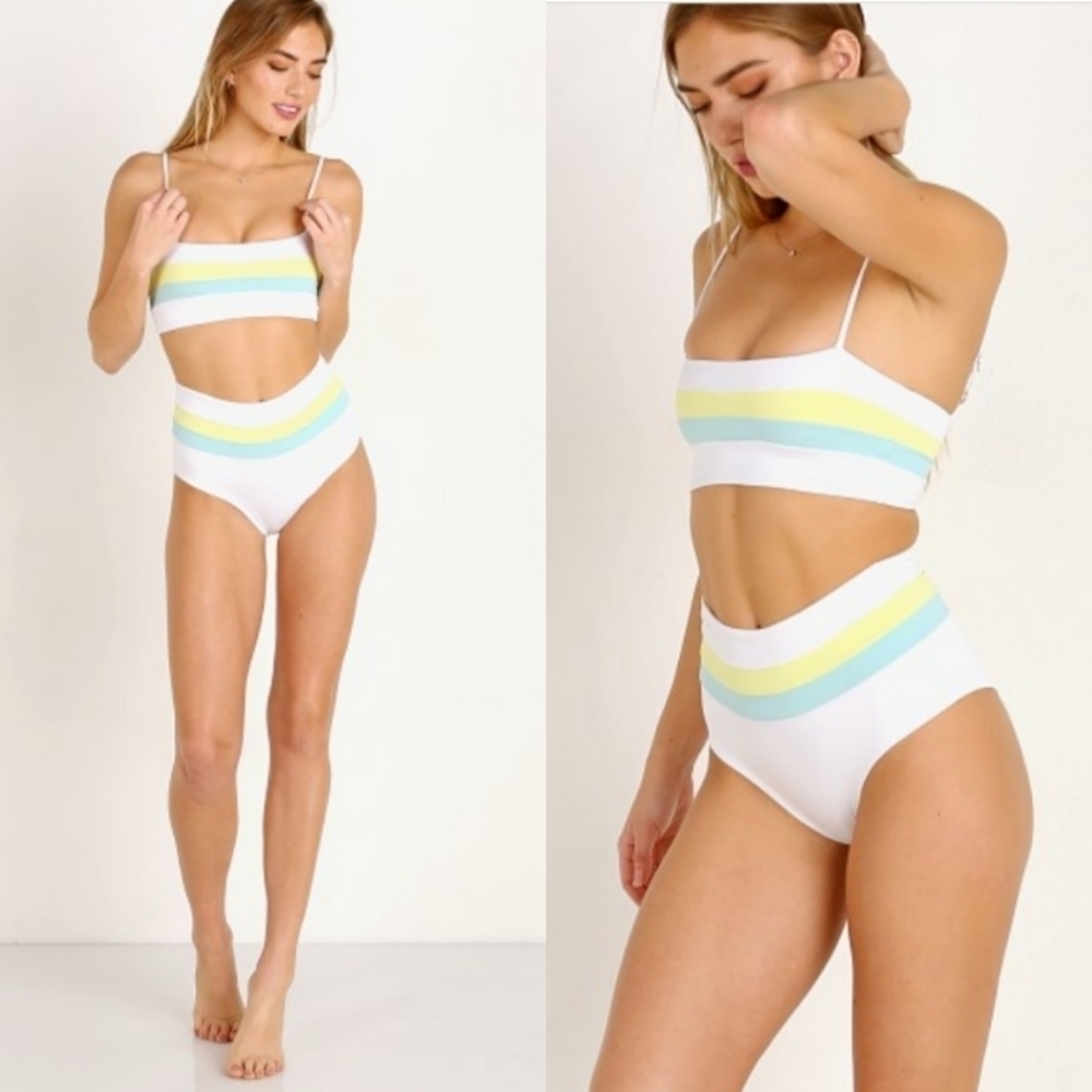 L*space Bikini Set Portia High Waisted Bikini Bottoms & Rebel Bandeau Top